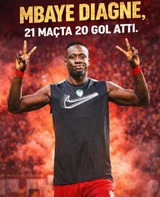 Mbaye Diagne en feu : Le buteur sénégalais continue de briller et relance le débat en sélection